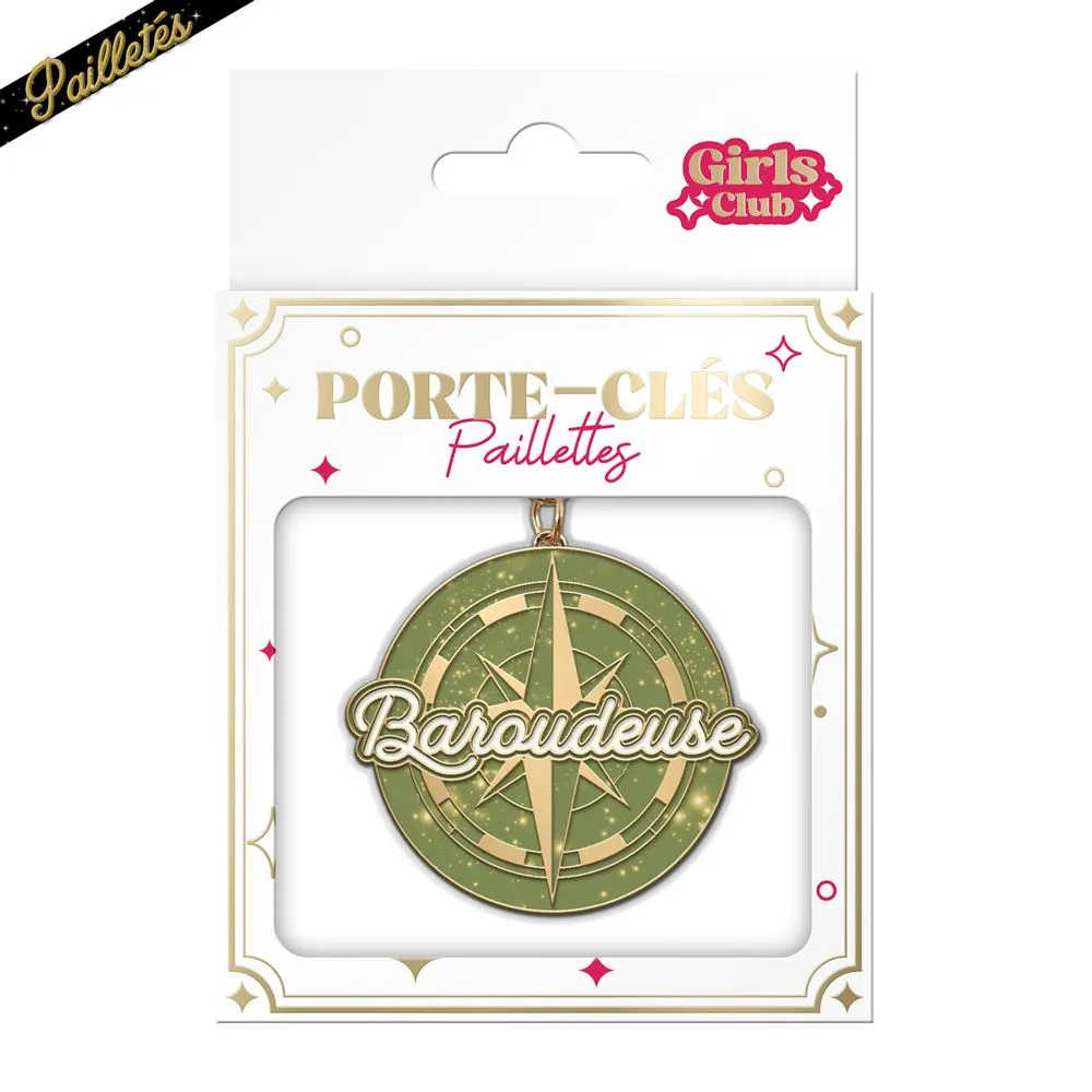 [STC-CD10317V17] Porte Cles Paillettes Baroudeuse