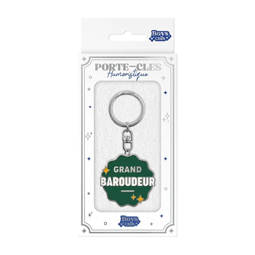 [STC-CD10358V04] Porte Cles Metal Humo Grand Baroudeur