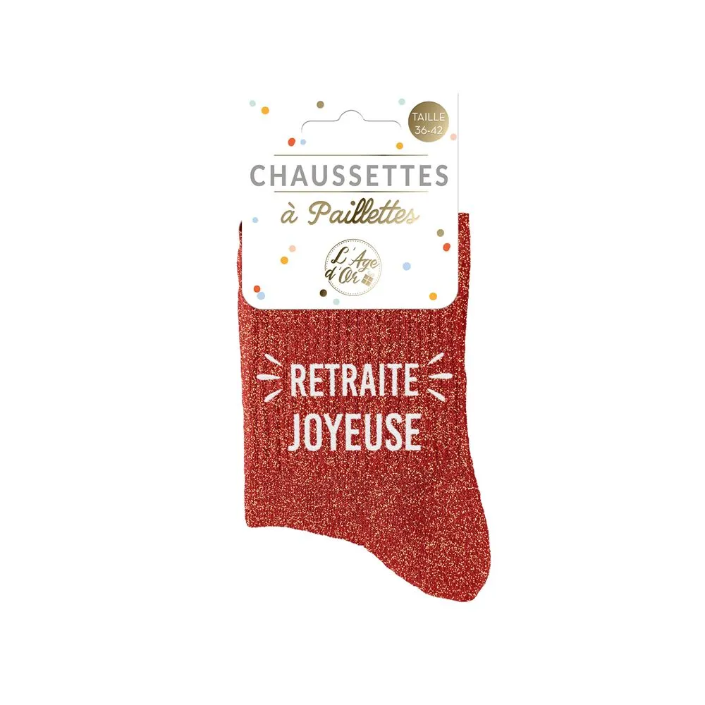 [STC-CD10391VRET] Chaussettes A Paillettes Retraite