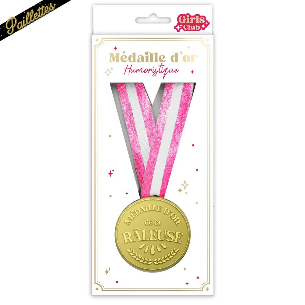 [STC-CD10442V02] Medaille D Or Humoristique Raleuse
