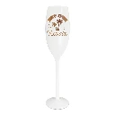 Flute Blanche Rose Dore Retraite
