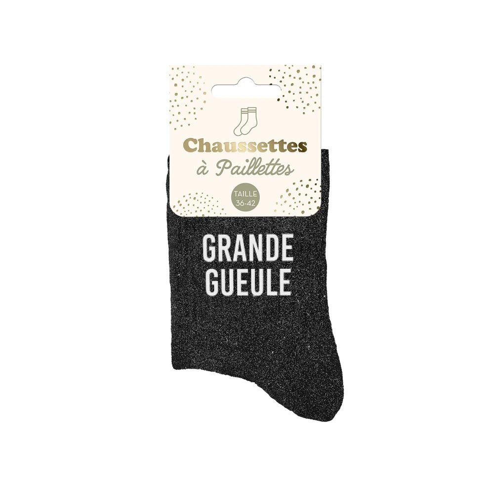 [STC-CD8425V94] Chaussettes Paillettes Grande Gueule