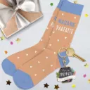 Coffret Chaussettes/Porte Cle "Femme Parfaite"