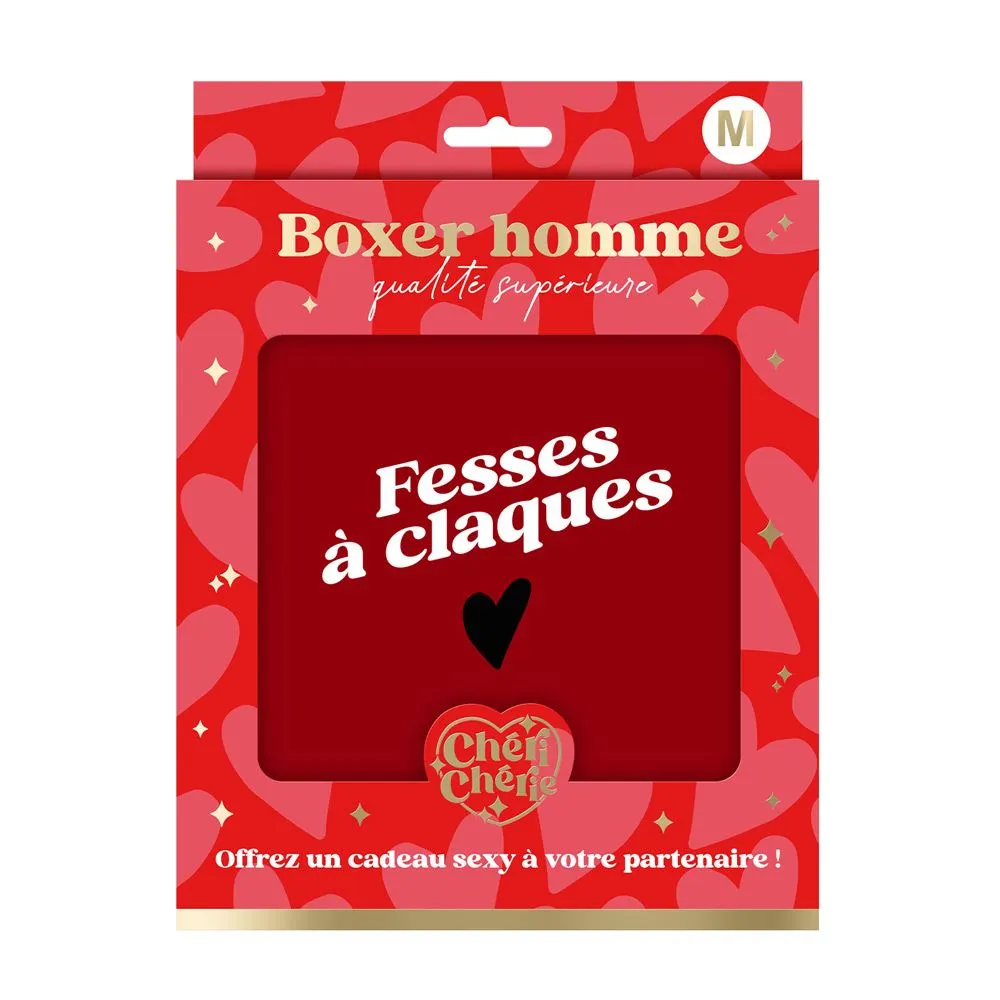 [STC-CD9631VS] Boxer Saint Valentin Rouge Ts