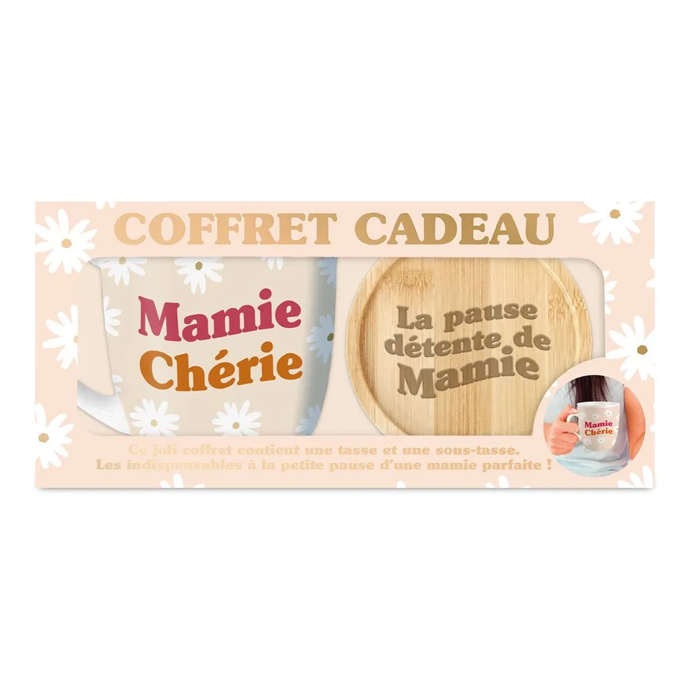 [STC-CD9675] Coffret Cadeau Tasse Mamie