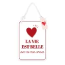 Plaque Metal Relief Saint Valentin