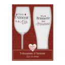 Coffret Verre Duo  Saint Valentin