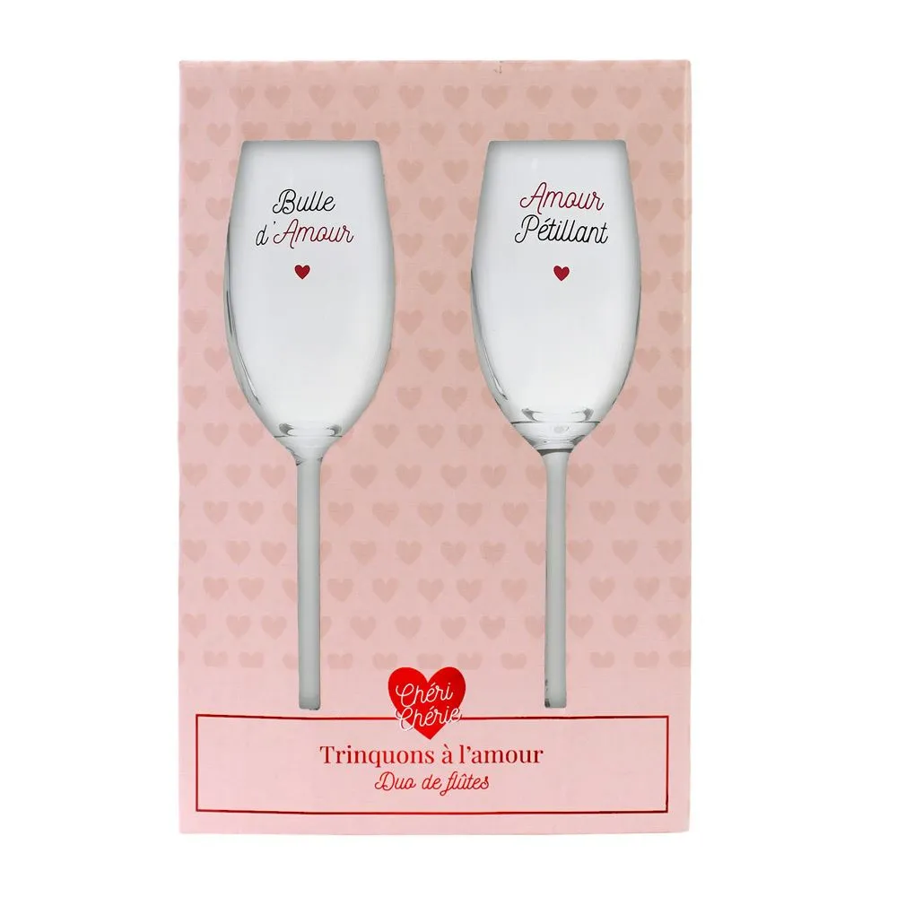 Coffret Duo Flute Saint Valentin