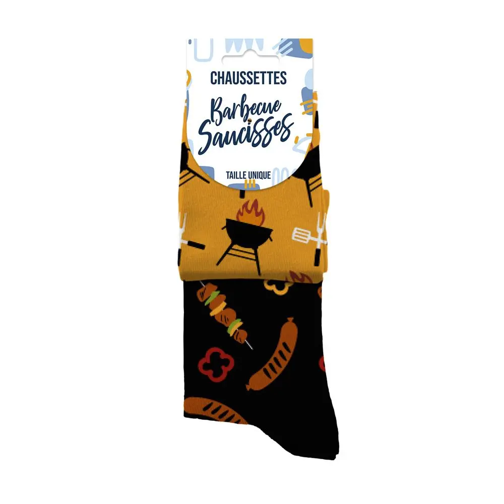 [STC-CD8847_13] Chaussettes Barbecue/Saucisse