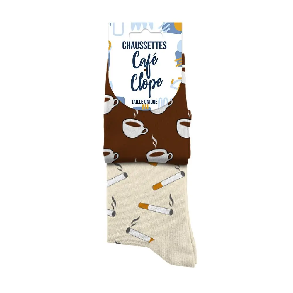 [STC-CD8847_07] Chaussettes Cafe/Clope