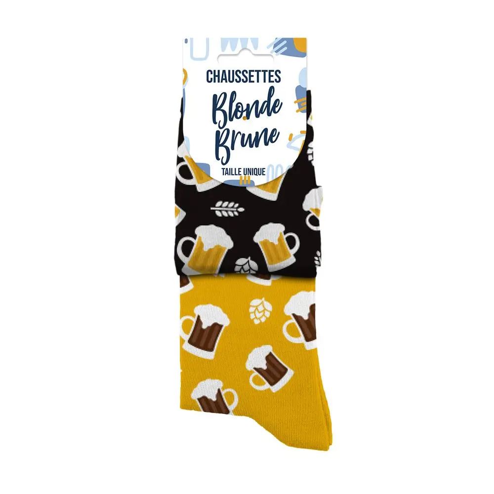 [STC-CD8847_10] Chaussettes Blonde/Brune