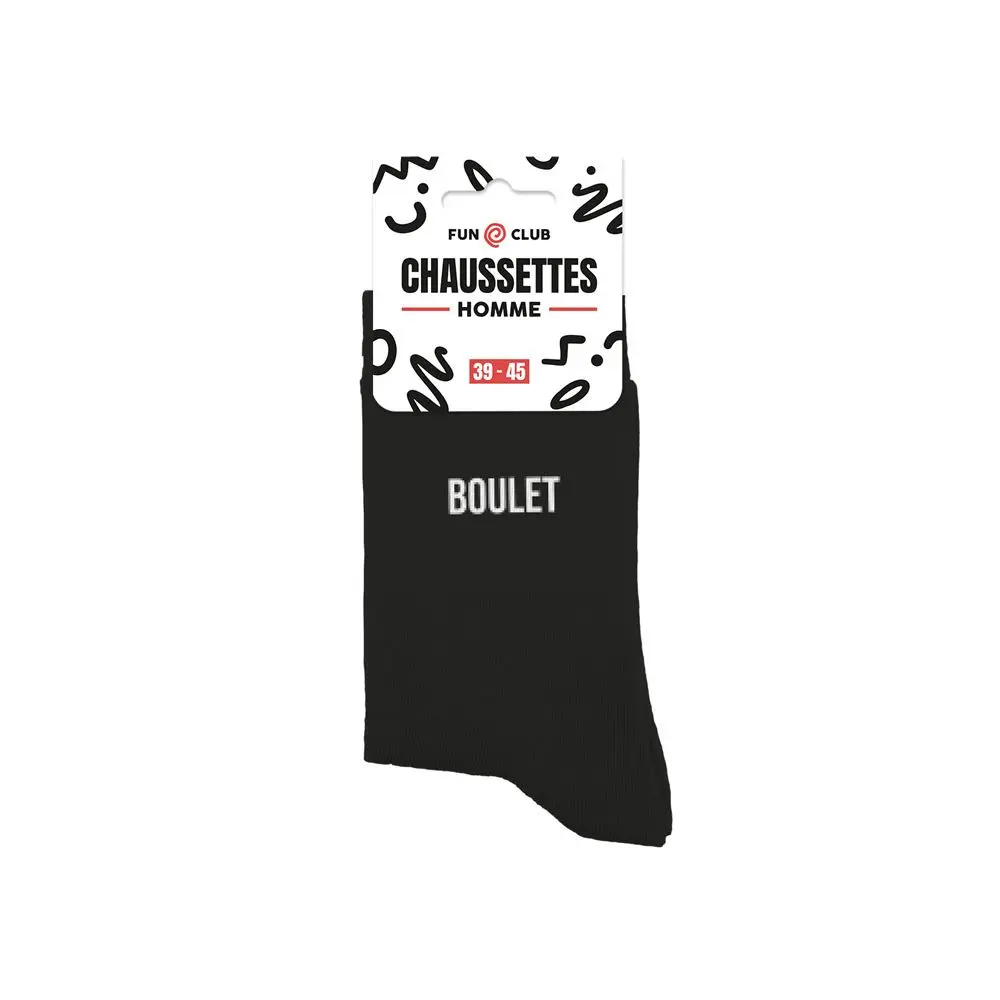 [STC-CD10069V05] Chaussettes Noires Boulet Homme