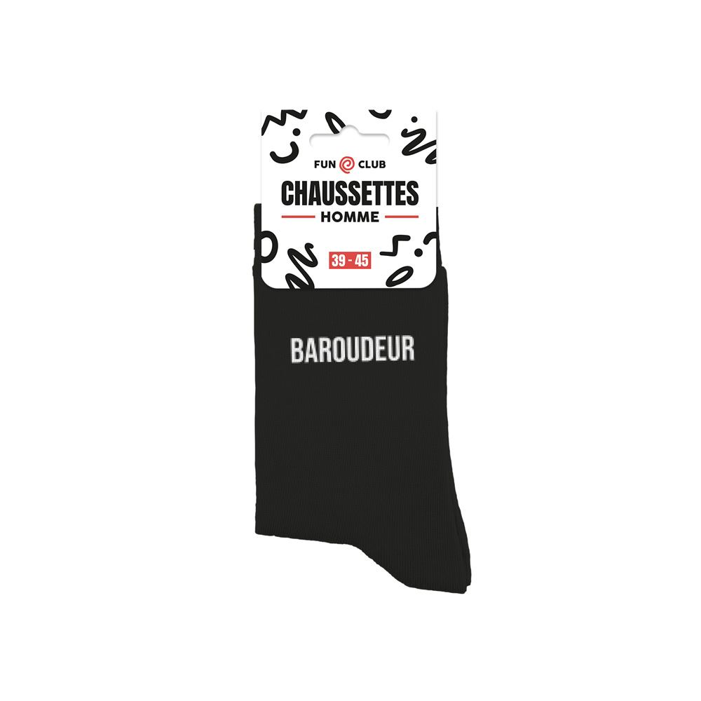 [STC-CD10069V16] Chaussettes Noires Baroudeur Homme