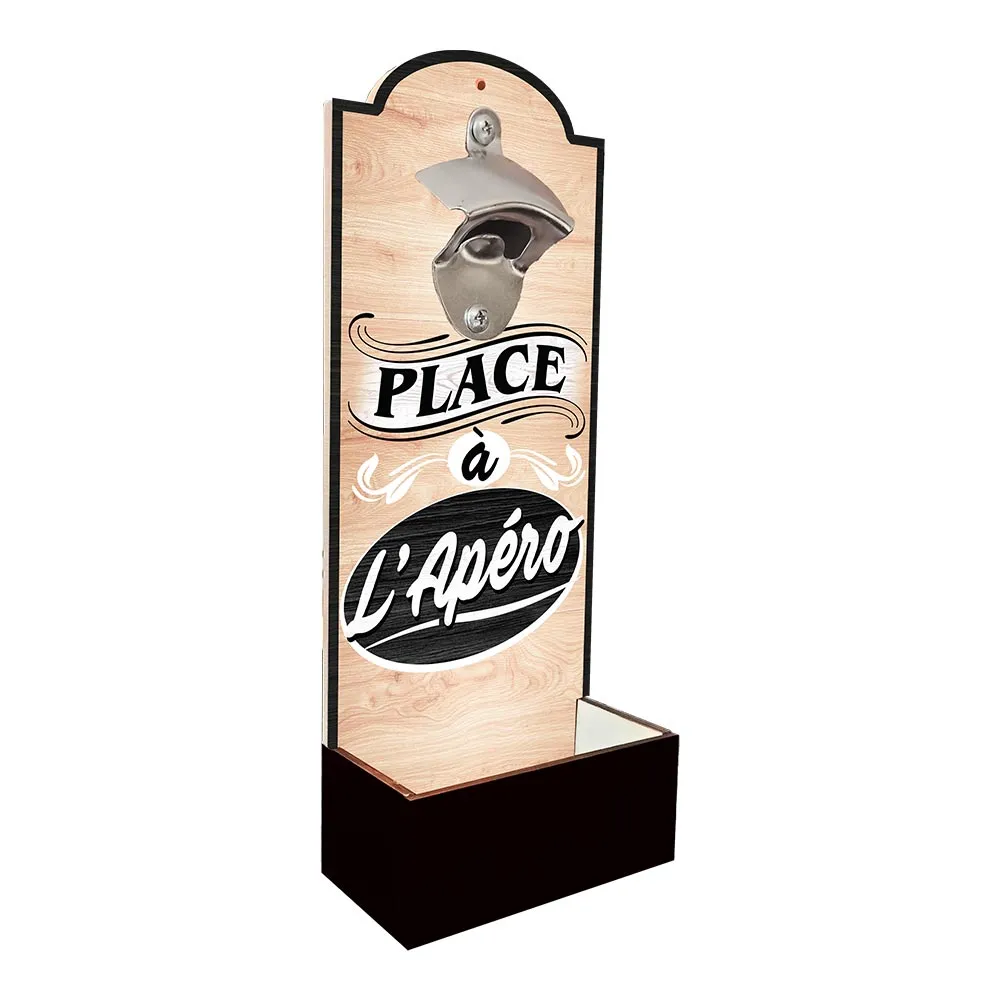 Decapsuleur Mural "Place A L Apero"