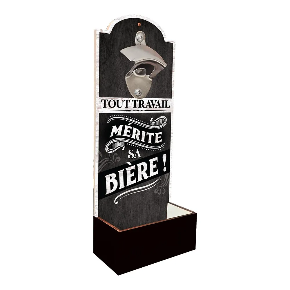 [STC-CD5817V04] Decapsuleur Mural "Merite Sa Biere"