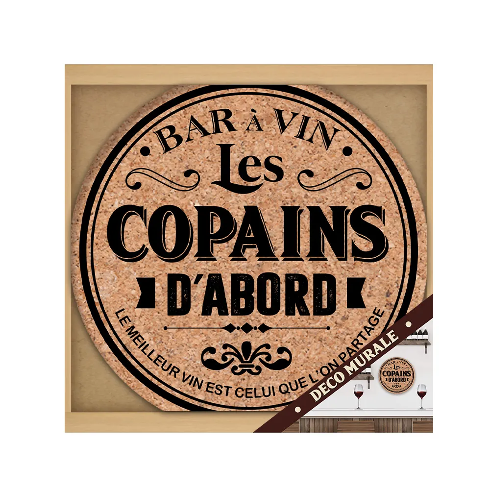 Deco Murale Bouchons "Copains..."