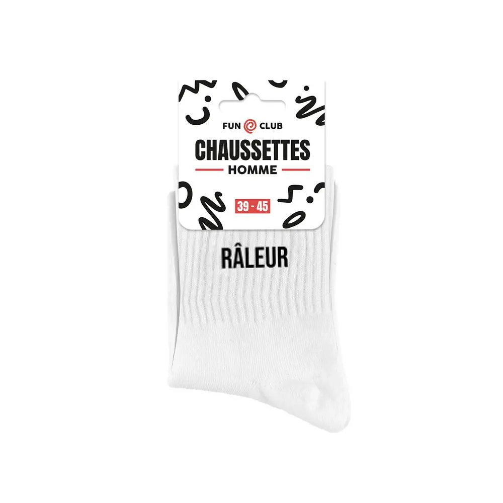 [STC-CD10070V07] Chaussettes Blanches Râleur Homme
