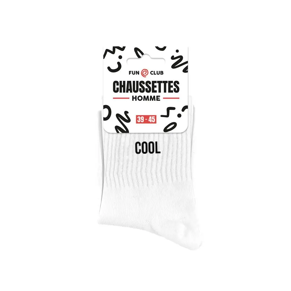 [STC-CD10070V15] Chaussettes Blanches Cool Homme